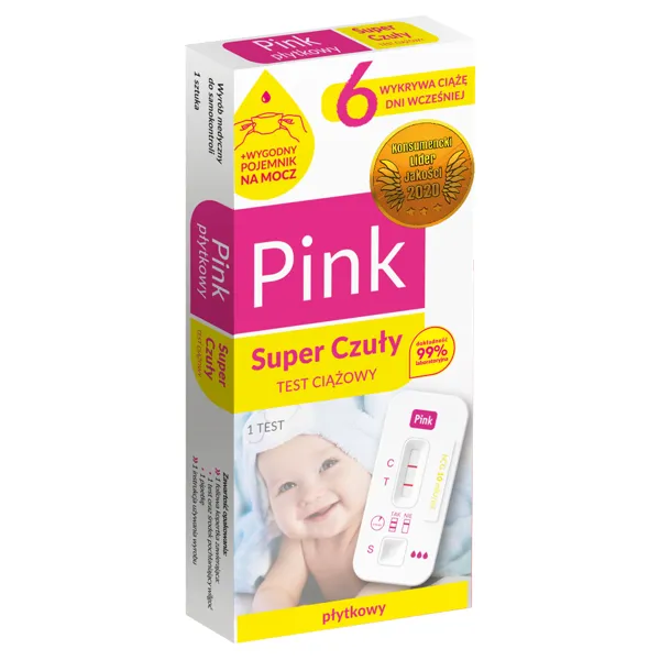 Test Ciążowy PINK Super Czuły