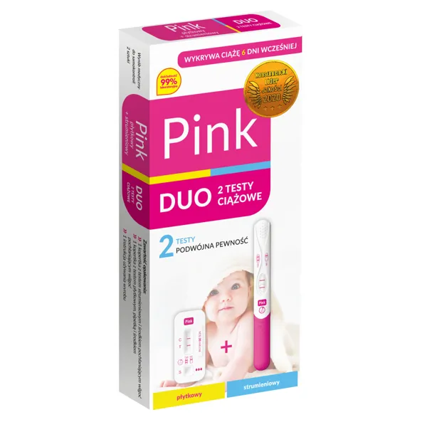 Test Ciążowy PINK DUO